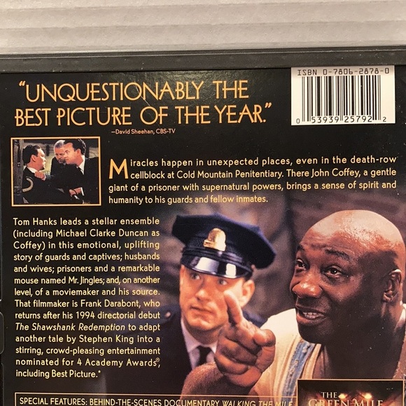 🛍️ The Green Mile dvd - Picture 3 of 4